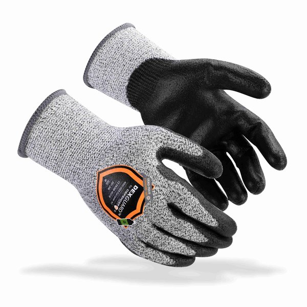Defender Safety A2 Cut Glove, 13G Liner, Level 4 Abrasion Resistant, Polyurethane Coated , Size L DXG-E01-208L
